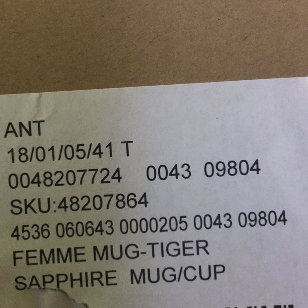 🆕 XL Anthropologie oversized 🐅 tiger print mug - Picture 7 of 7